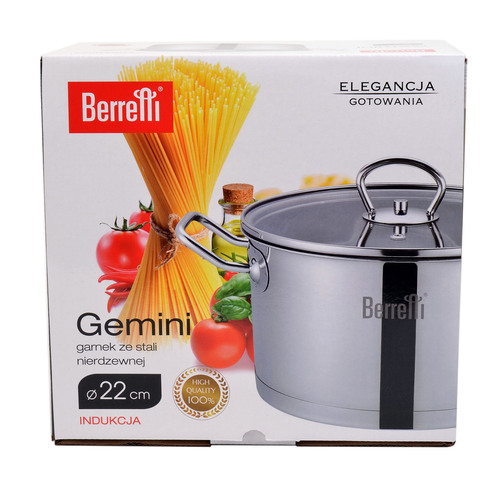 Berretti garnek 4L Gemini 22 cm BR2806 2