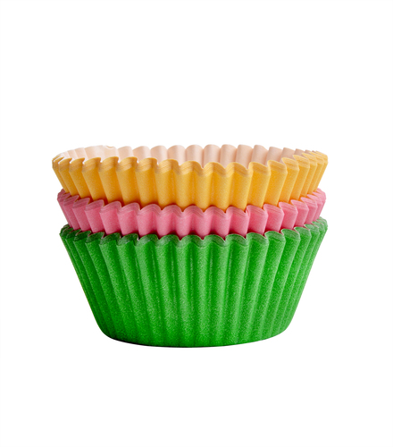 ST foremki na muffiny kolorowe 45szt 2