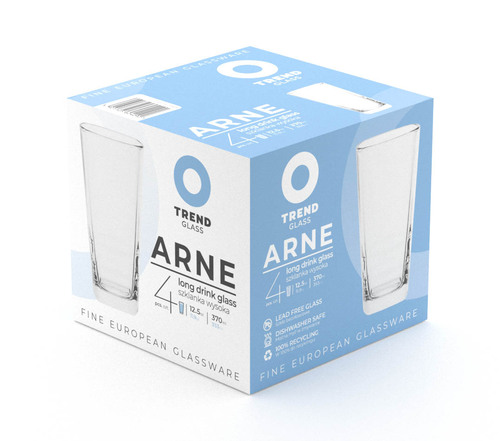 trend arne 70429 kpl 4szt szklanek long 350ml 2