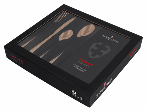 Zwieger Vesper coppery kpl sztućców 24 szt 2
