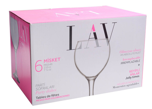 kieliszek MIS549 210ml Wino kpl 6 szt 2