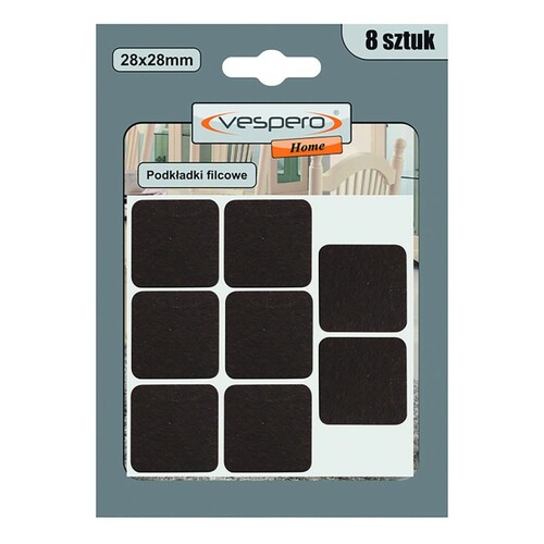 Vespero podkładki filcowe 28x28mm kwadrat 8 sztuk 2