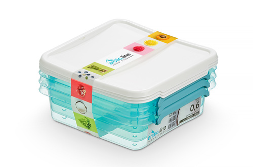 orplast arctic box kwadrat 0,6L 3810 SET 3w1 2