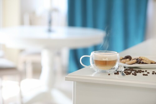 berretti tazza BR-7238 kpl 2 szt szklanek z uchem podwójna ścianka 270ml 2