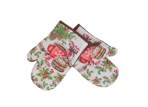 2 rękawice kuchenne Świąteczne (holiday) F119241 z magnesem 2