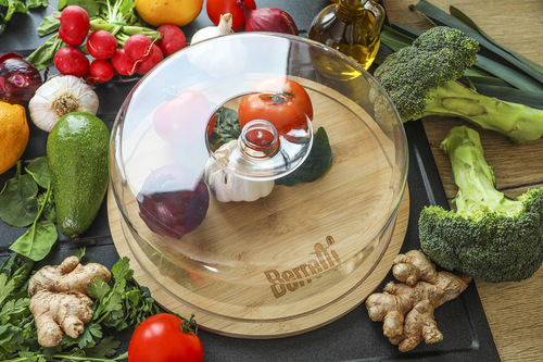 Berretti deska bambusowa z kloszem Q28cm BR-7528 2