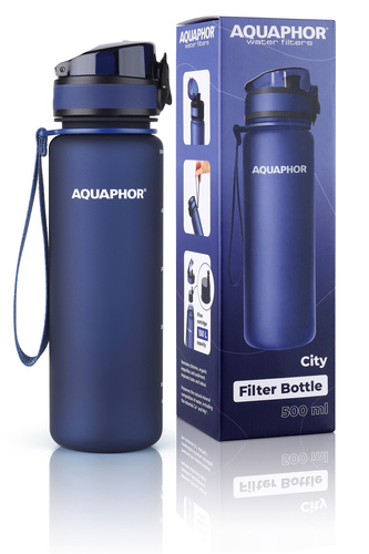 Aquaphor butelka filtrująca City, granatowa 2