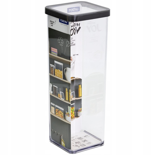 Rotho Pojemnik kwadratowy Loft 2L antracyt 2