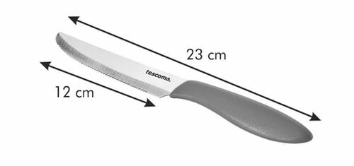 Tescoma 863054.20 Nóż stołowy Presto 12cm, 6szt. czerwony 2