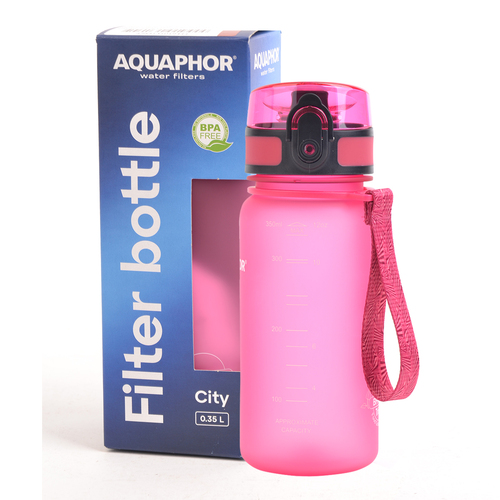 Aquaphor Butelka filtrująca City 350ml różowa 2