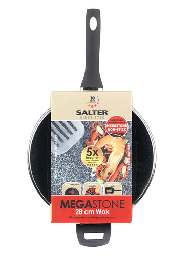 Salter Patelnia Megastone Platinum 28cm wok BW05753S1AR 2