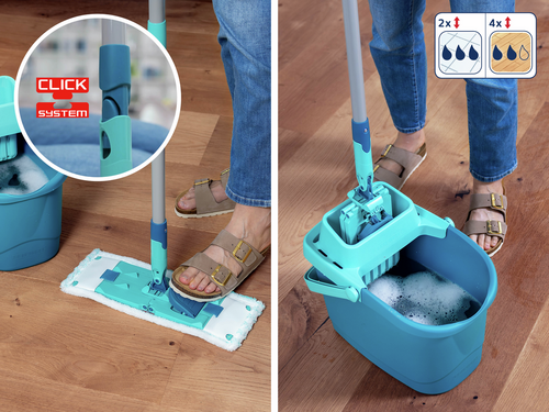 Leif 55515 Zestaw Wiadro + mop + zapas Powerclean M 2