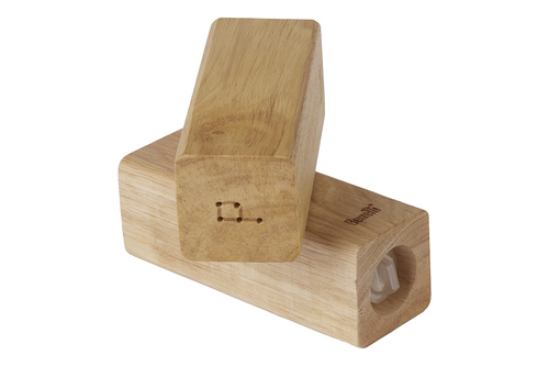 Berretti Solniczka i pieprzniczka drewno kauczukowe 5,5x5,5x15cm BR-9805 2