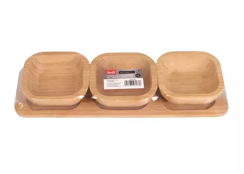 Berretti Zestaw do przystawek 3el bambusowy 33x10,8x4,7cm BR-0336 2
