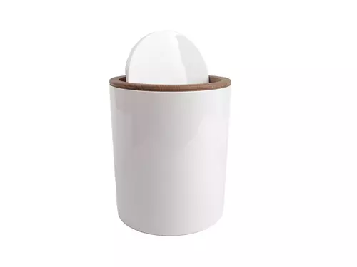 berretti kosz na śmieci 5l biały drewno BR-7887 2