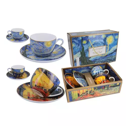 830-7119 kpl 2szt filiżanek ze spodkami van Gogh 4