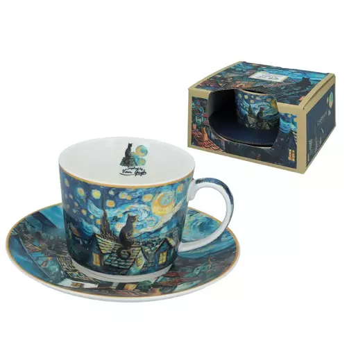 830-0061 Filiżanka ze spodkiem - Inspirowana malarstwem V. van Gogha 3
