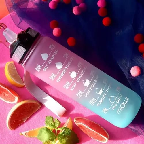 Miowi Butelka na wodę 1000ml Turkusowa 3