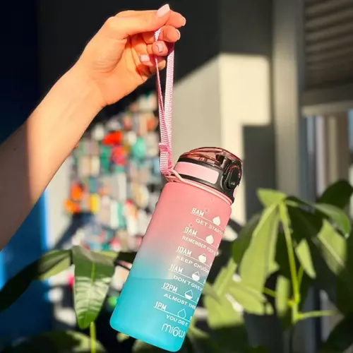 Miowi Butelka na wodę 600ml Różowy-błękitna 3