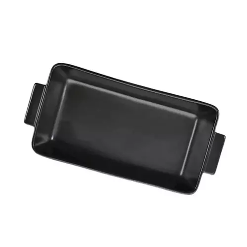 MPL Porcelanowy półmisek do zapiekanki Czarny prostokątny 23x11cm 2