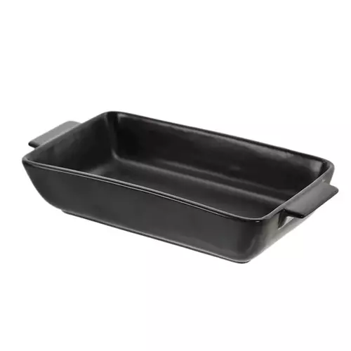 MPL Porcelanowy półmisek do zapiekanki Czarny prostokątny 23x11cm 3