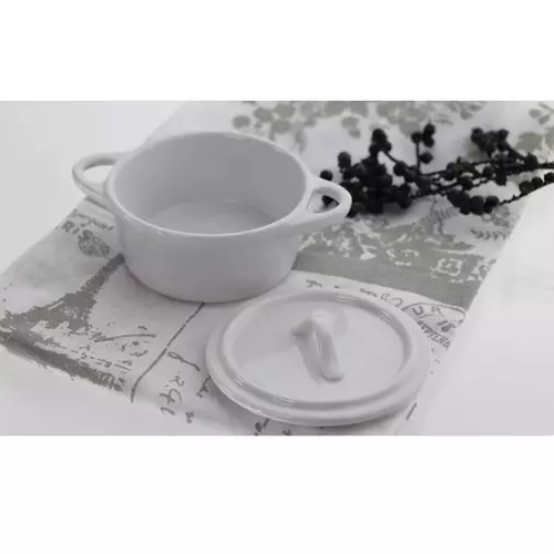 MPL Porcelanowa forma z pokrywką do creme brulle 160ml 2