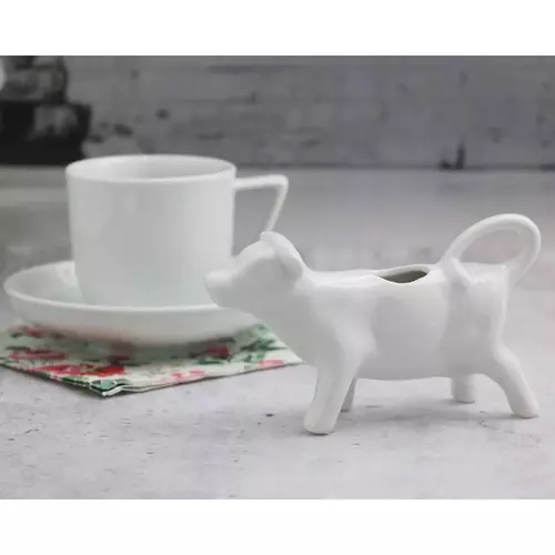 MPL Mlecznik porcelanowy w kształcie krówki, biały 70ml 3