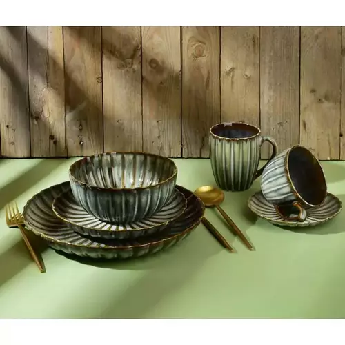 Evie Green Talerz deserowy 20,5x3cm 3