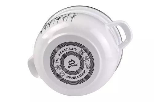 DOMIK kpl 8cz emal. garnków Łąka KO-0145 2,1L/3,1L/4,3L/5,5L 3