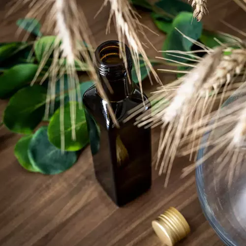 butelka na oliwę/ocet 250ml oliwkowa z zakętką i wkładką niekapek MARASCA 5