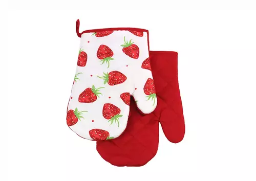 2 Rękawice kuchenne Fruits truskawski z magnesem 2