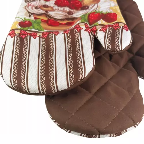 2 rękawice kuchenne z magnesem sweets F9355 2