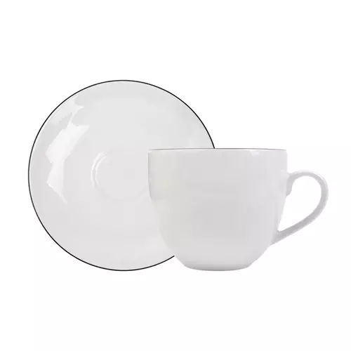 1227 Filiżanka/Spodek 0,32/16 AP105 Linea Base Black 2