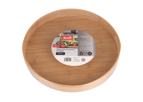 Berretti Taca bambusowa okrągła 35x5cm BR-0299 2