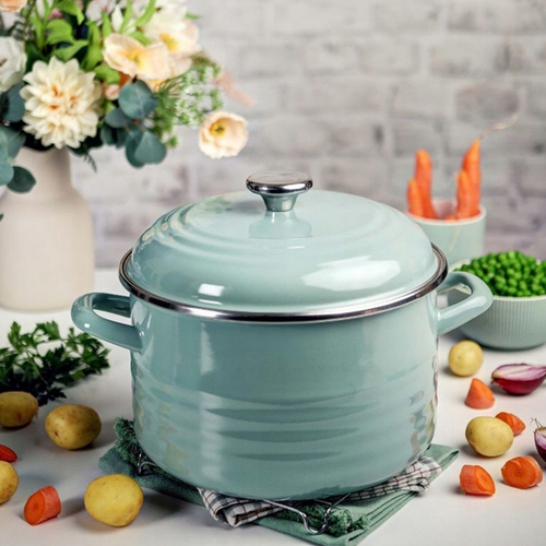 Metalac SW Garnek z pokrywą 16cm 2L pastelowa zieleń 2