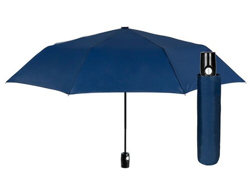 Parasol półautomatyczny składany Perletti granatowy z pokrowcem 9600702 2