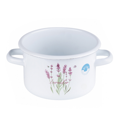 Garnek emaliowany Lawenda 2L 18cm 2
