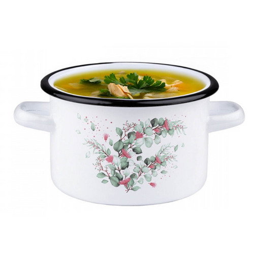 Garnek zdobiony 2L Eukaliptus 16cm bez pokrywy 16106/2 2