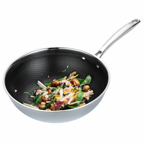 MR-1224-30 profesjonalna patelnia wok fi30 nierdzewna 2