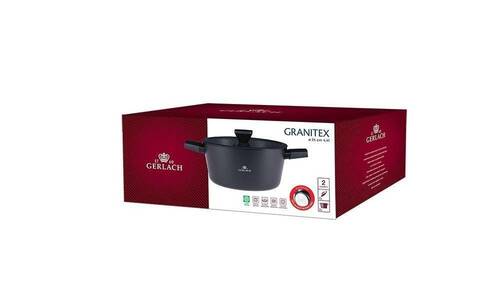 340R Granitex Garnek aluminiowy 24cm Ilag Xera Dur 2 z pokrywą 2