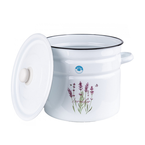 Garnek emaliowany z/p Lawenda 12L 28cm 2