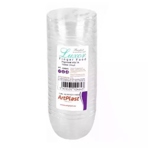 pojemnik fingerffod 150ml a,24 okrągły krystal.Volta 2