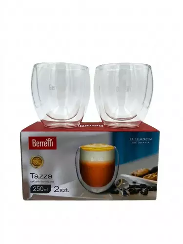 berretti tazza BR-2293 kpl 2 szt szklanek podwójna ścianka 250ml 3