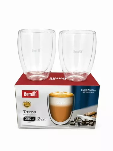 berretti tazza BR-2309 kpl 2 szt szklanek podwójna ścianka 350ml 2
