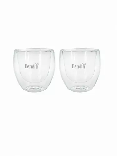 berretti tazza BR-2316 kpl 2 szt szklanek espresso podwójna ścianka 80ml 3