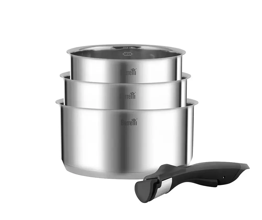 Berretti Comodo Zestaw garnków 16/18/20cm + odp. rączka BR-8778 1