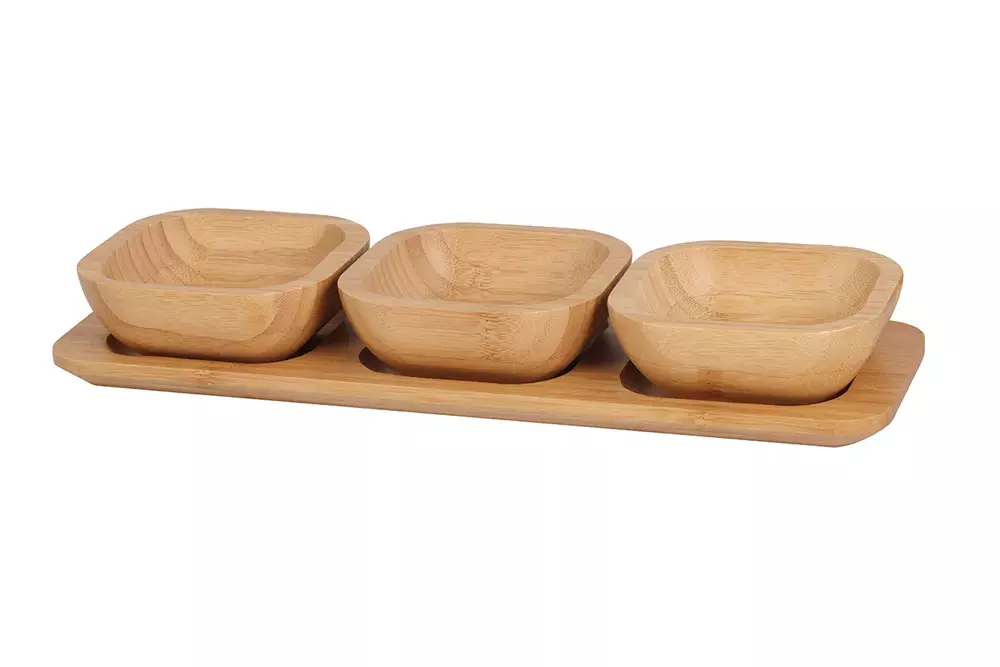 Berretti Zestaw do przystawek 3el bambusowy 33x10,8x4,7cm BR-0336 1