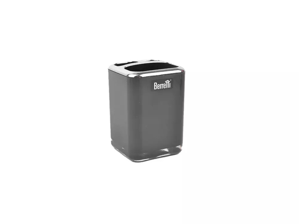 berretti pojemnik na szczoteczki chrom czarny BR-7825 1