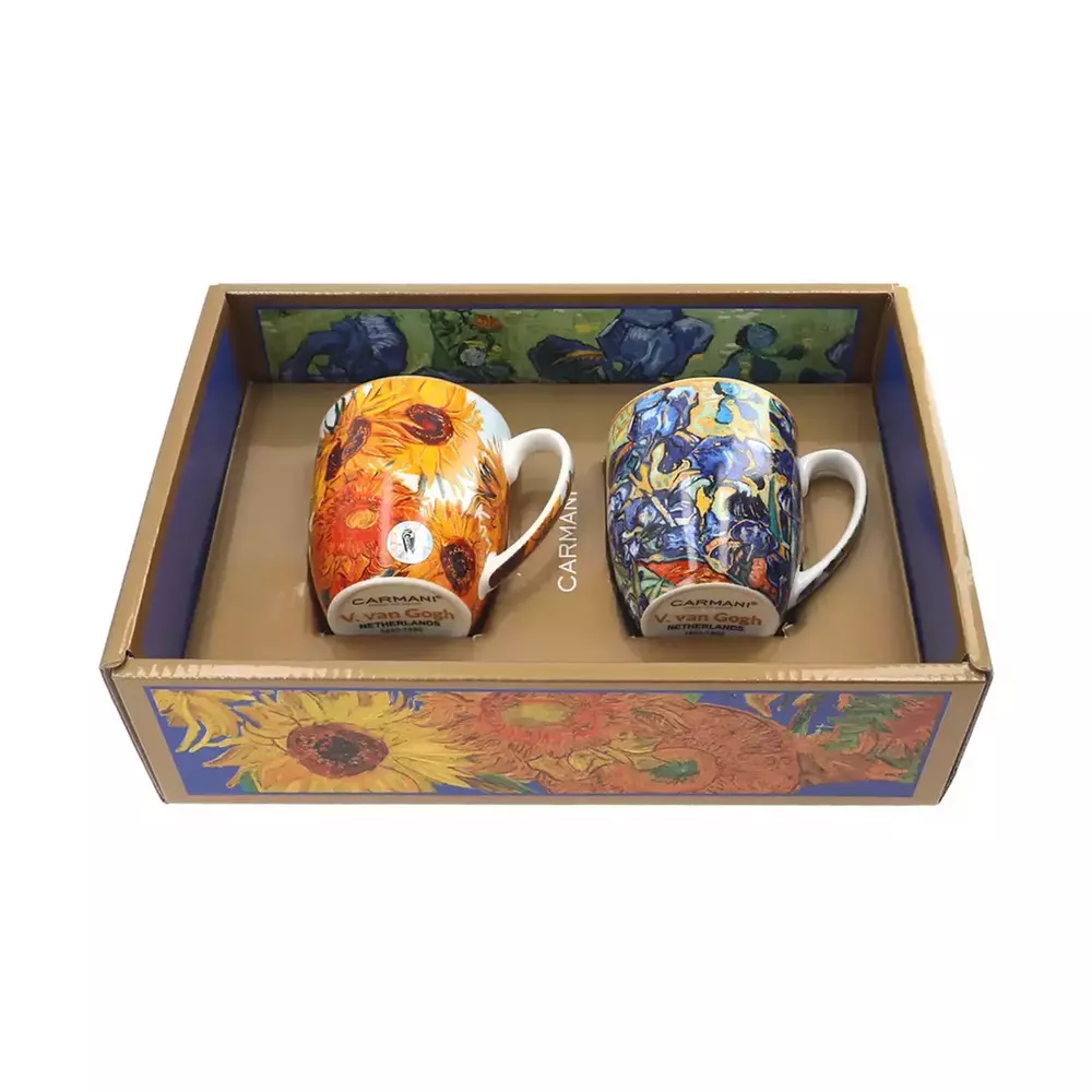 830-7220 kpl 2szt kubków Van Gogh słoneczniki 1