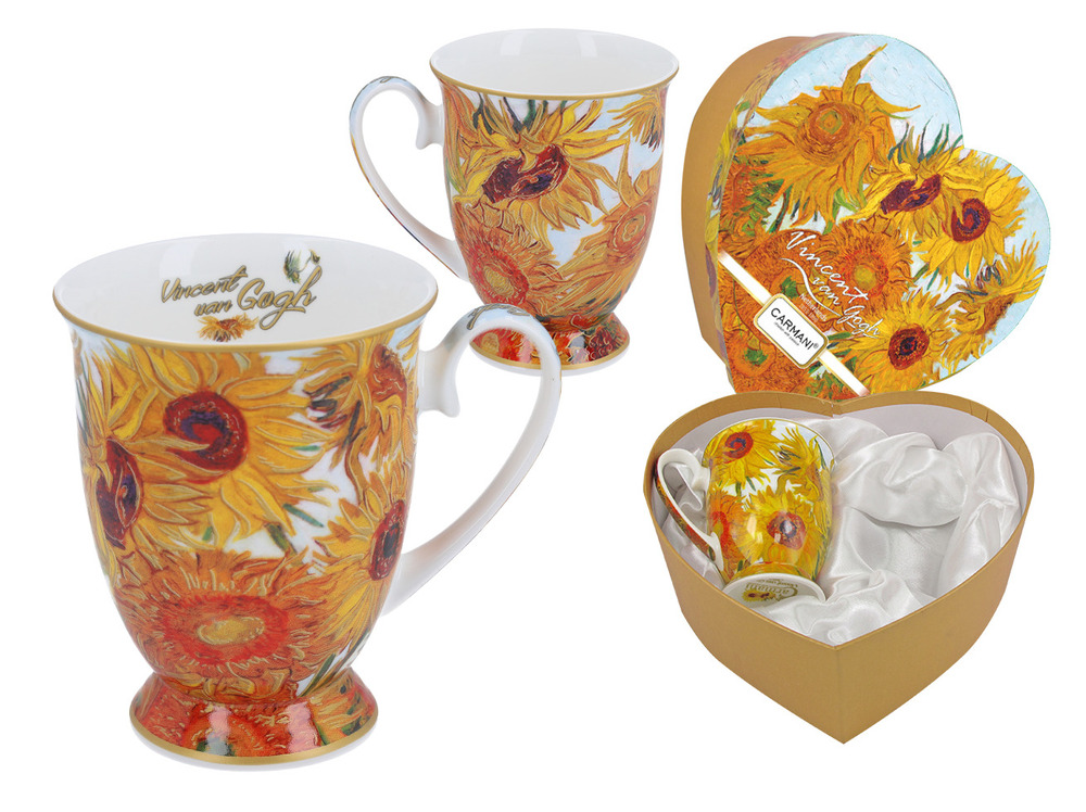 830-0306 kubki w sercu - Van Gogh- Słonecznki 1